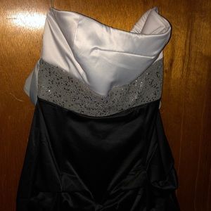 Strapless sparkly dress